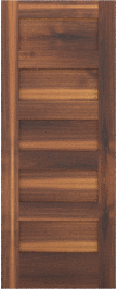Flat  Panel   Monticello  Walnut  Doors